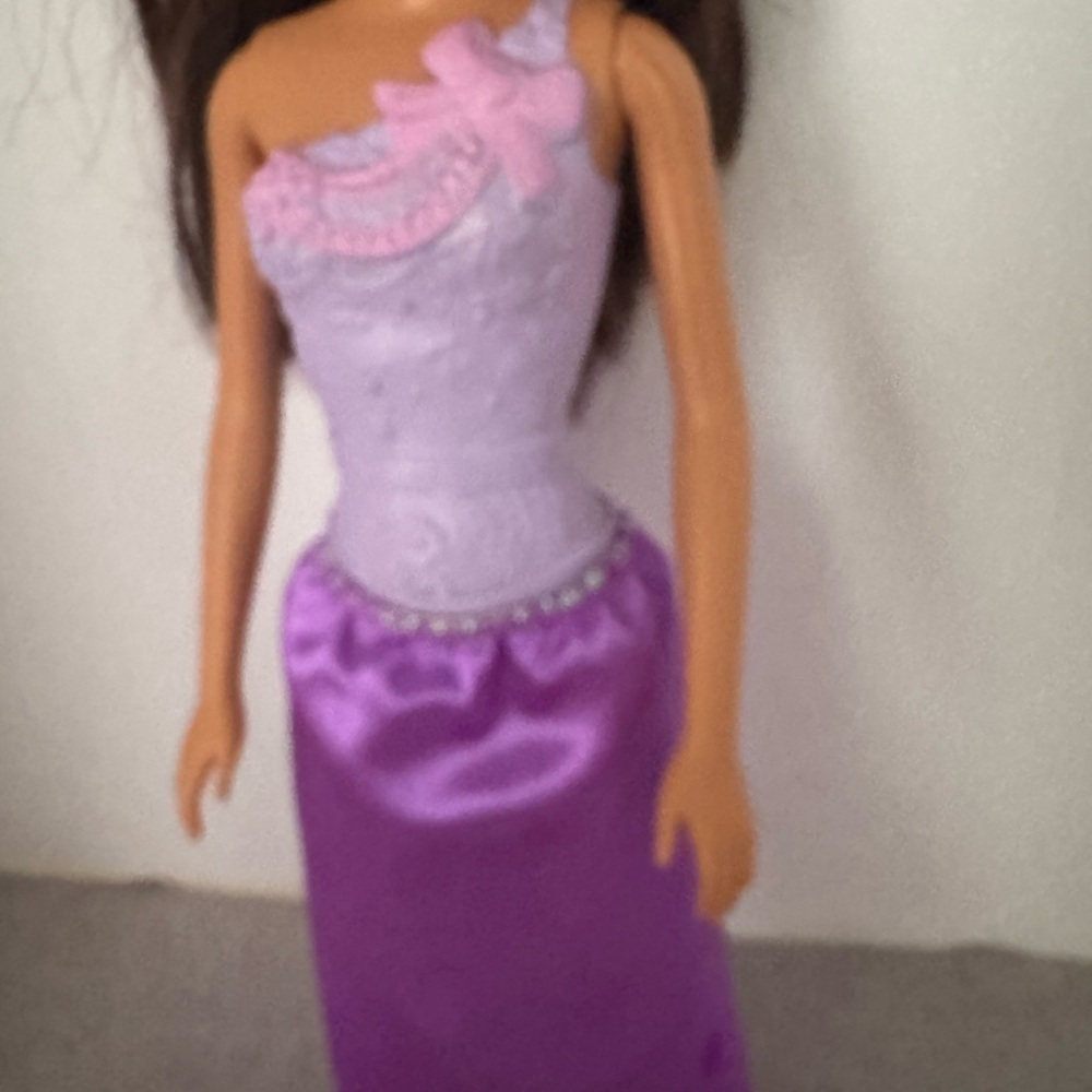 Mattel Barbie Doll Princess Pink Lavender Dress - Picture 6 of 7